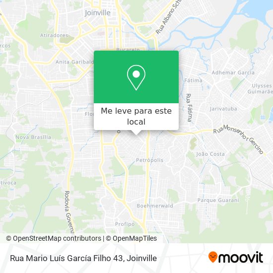 Rua Mario Luís García Filho 43 mapa