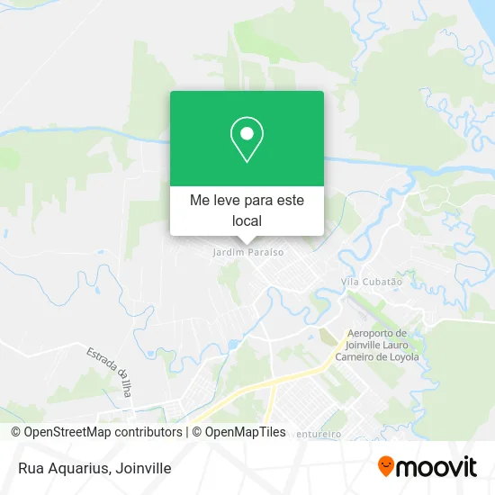 Rua Aquarius mapa