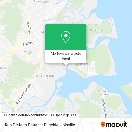 Rua Prefeito Baltazar Buschle mapa