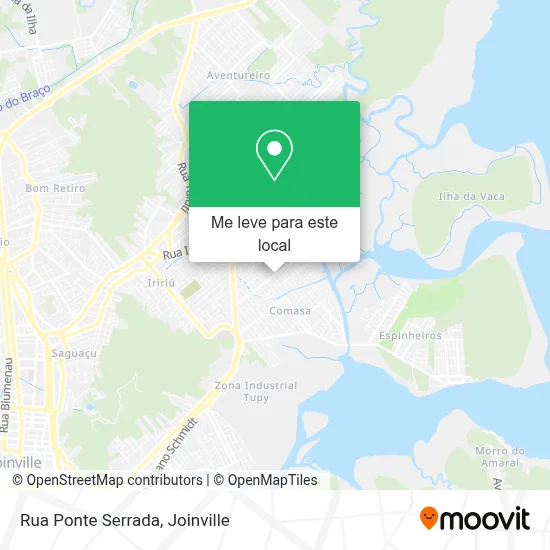 Rua Ponte Serrada mapa