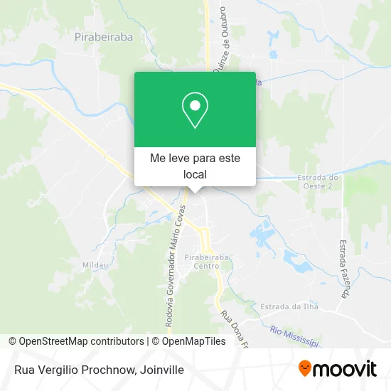 Rua Vergilio Prochnow mapa