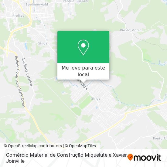 Comércio Material de Construção Miquelute e Xavier mapa