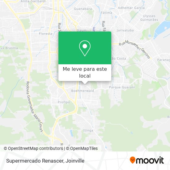 Supermercado Renascer mapa