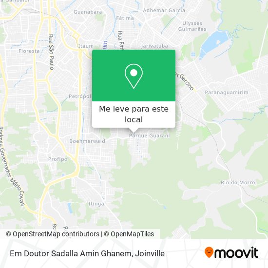 Em Doutor Sadalla Amin Ghanem mapa
