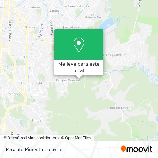 Recanto Pimenta mapa