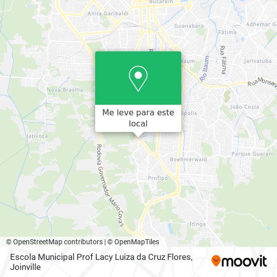 Escola Municipal Prof Lacy Luiza da Cruz Flores mapa