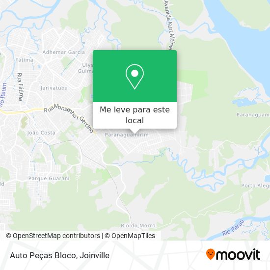 Auto Peças Bloco mapa