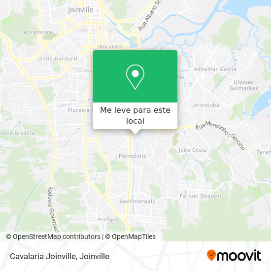 Cavalaria Joinville mapa