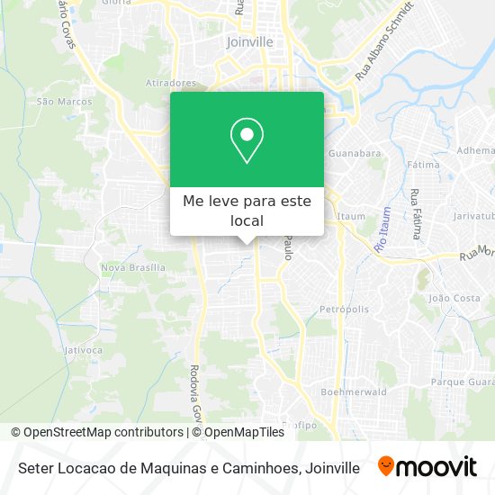 Seter Locacao de Maquinas e Caminhoes mapa