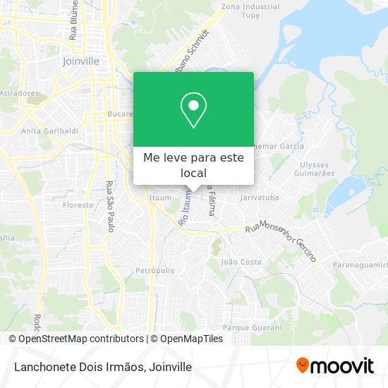 Lanchonete Dois Irmãos mapa