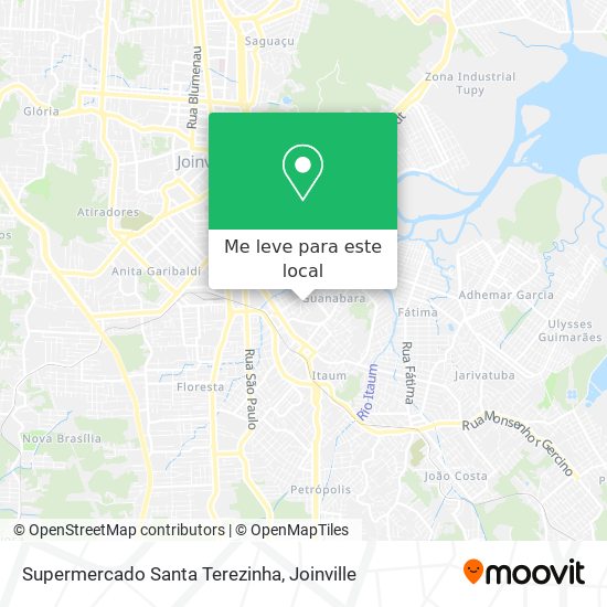 Supermercado Santa Terezinha mapa