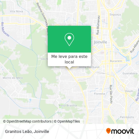 Granitos Leão mapa