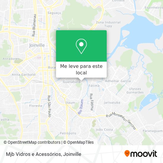Mjb Vidros e Acessórios mapa