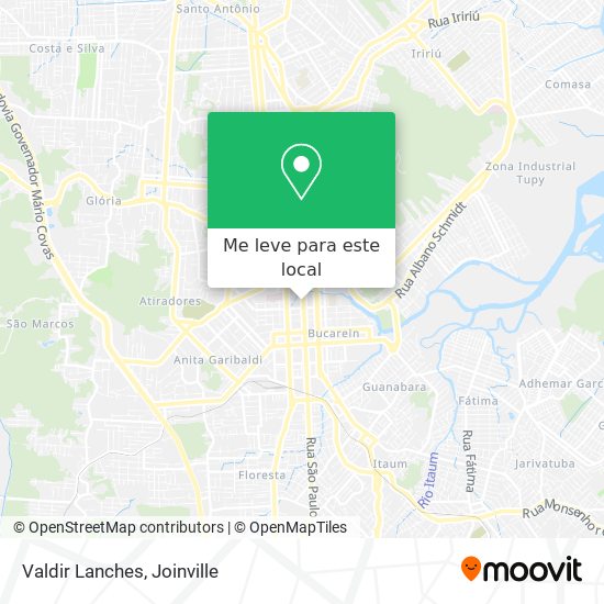 Valdir Lanches mapa