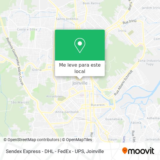 Sendex Express - DHL - FedEx - UPS mapa