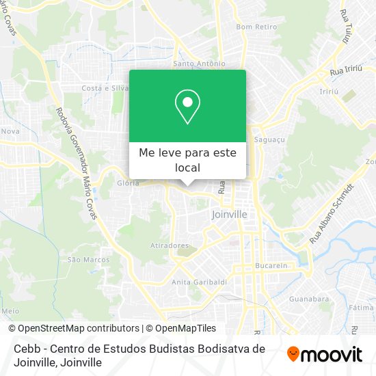 Cebb - Centro de Estudos Budistas Bodisatva de Joinville mapa