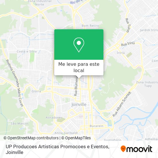 UP Producoes Artisticas Promocoes e Eventos mapa