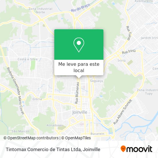 Tintomax Comercio de Tintas Ltda mapa