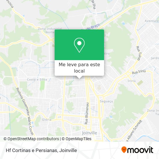 Hf Cortinas e Persianas mapa