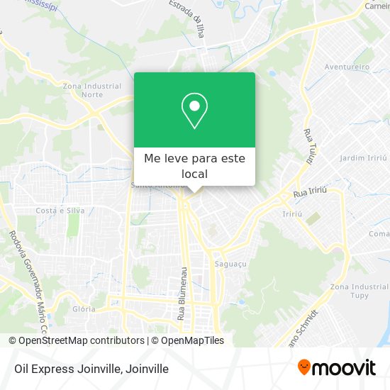 Oil Express Joinville mapa