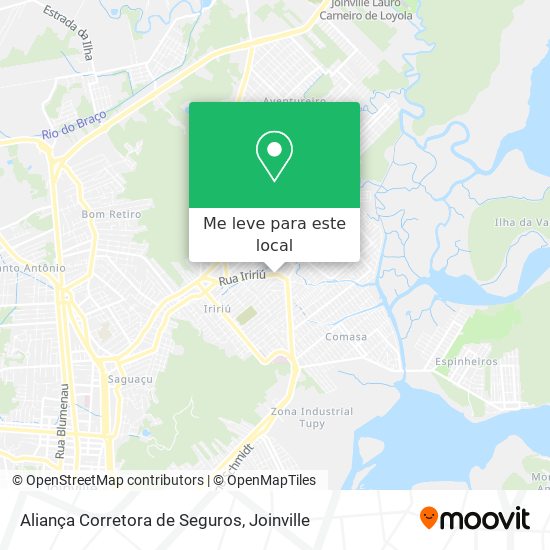Aliança Corretora de Seguros mapa