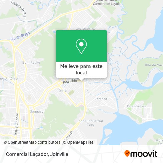 Comercial Laçador mapa