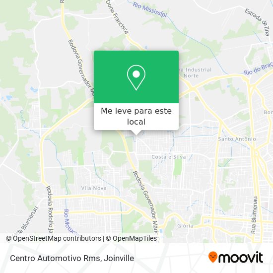 Centro Automotivo Rms mapa
