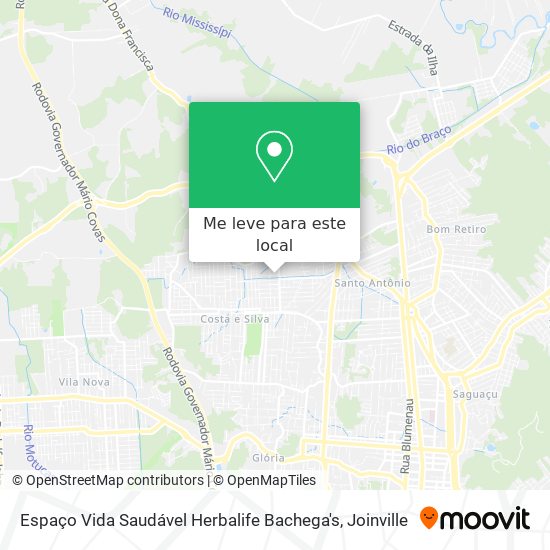 Espaço Vida Saudável Herbalife Bachega's mapa