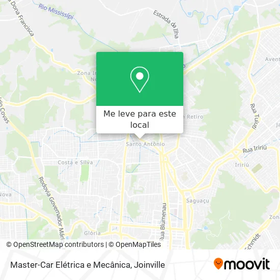 Master-Car Elétrica e Mecânica mapa