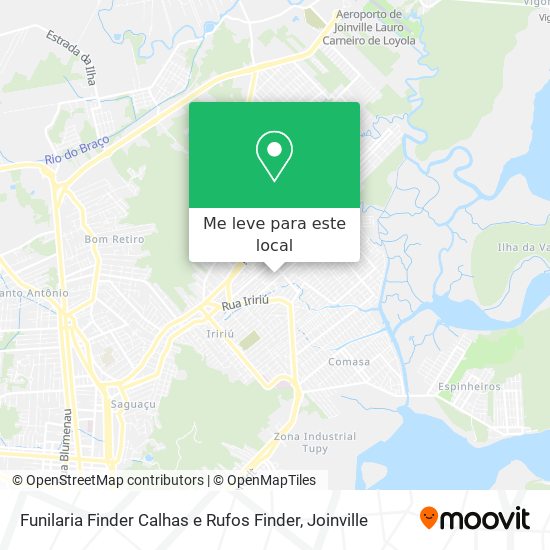 Funilaria Finder Calhas e Rufos Finder mapa