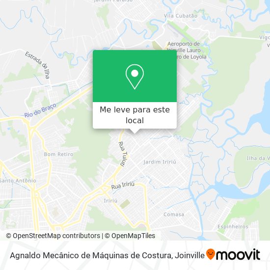 Agnaldo Mecânico de Máquinas de Costura mapa
