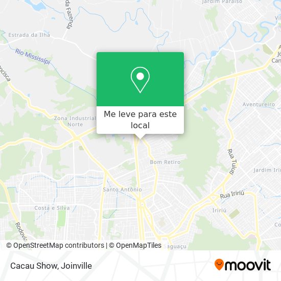 Cacau Show mapa
