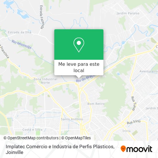 Implatec Comércio e Indústria de Perfis Plásticos mapa