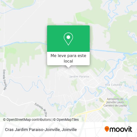 Cras Jardim Paraiso-Joinville mapa