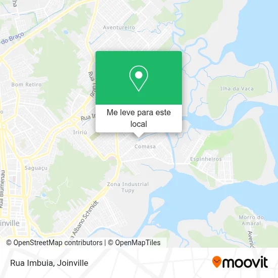 Rua Imbuia mapa