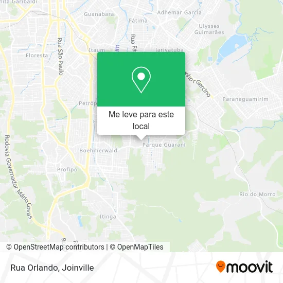 Rua Orlando mapa