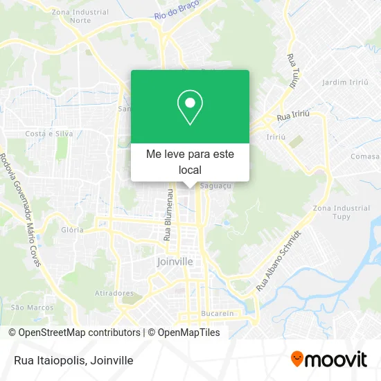 Rua Itaiopolis mapa