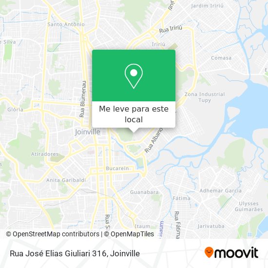 Rua José Elias Giuliari 316 mapa