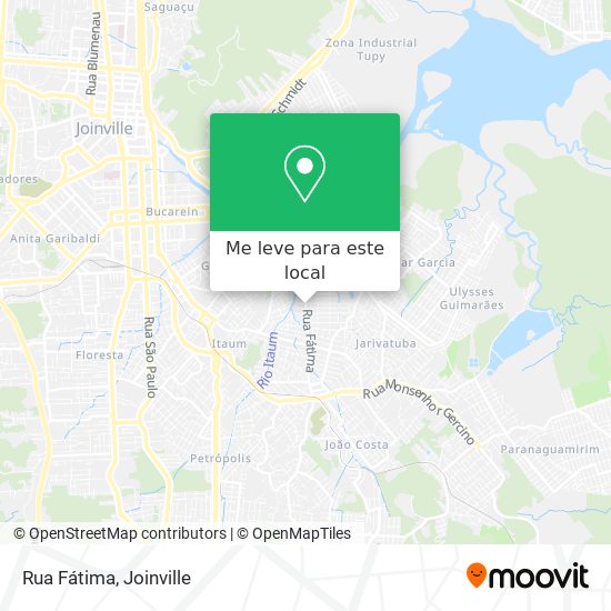 Rua Fátima mapa