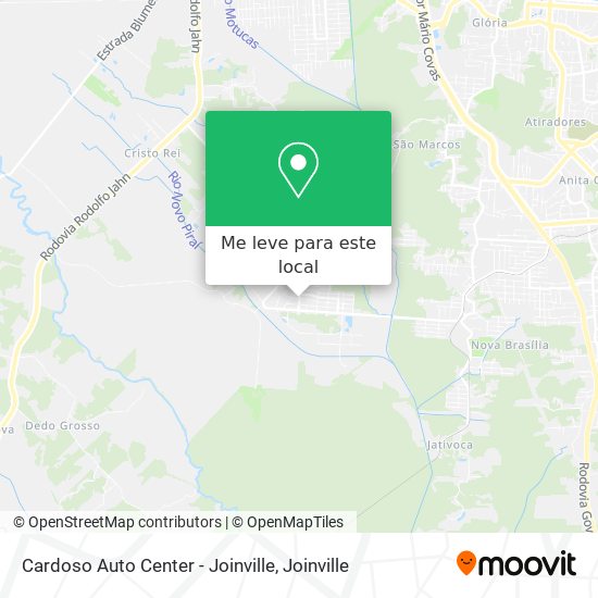 Cardoso Auto Center - Joinville mapa