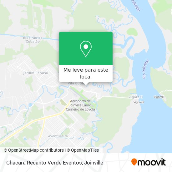 Chácara Recanto Verde Eventos mapa