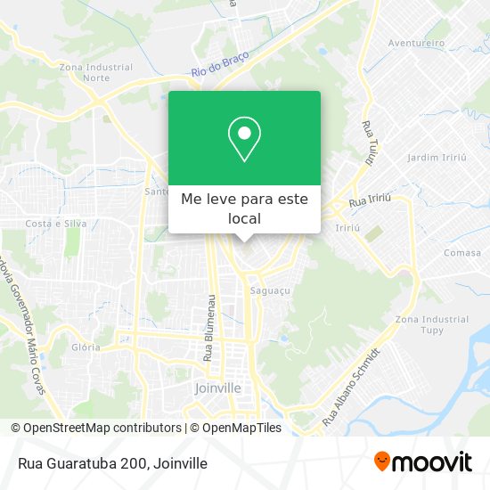 Rua Guaratuba 200 mapa