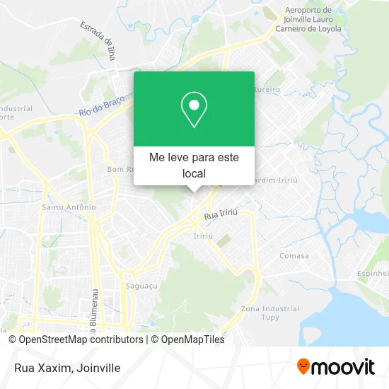 Rua Xaxim mapa