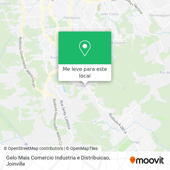 Gelo Mais Comercio Industria e Distribuicao mapa
