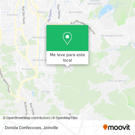 Donida Confeccoes mapa