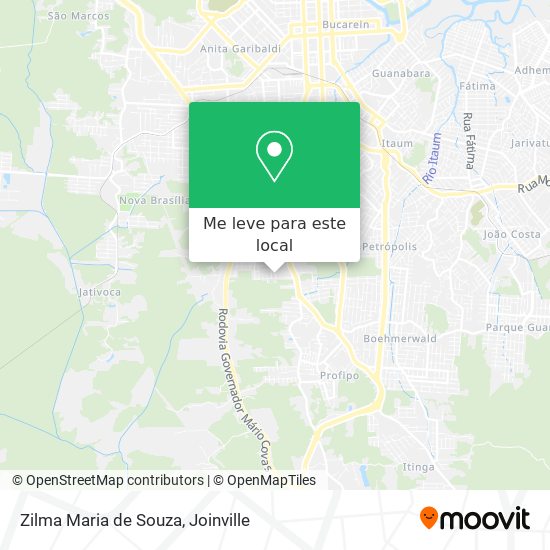 Zilma Maria de Souza mapa