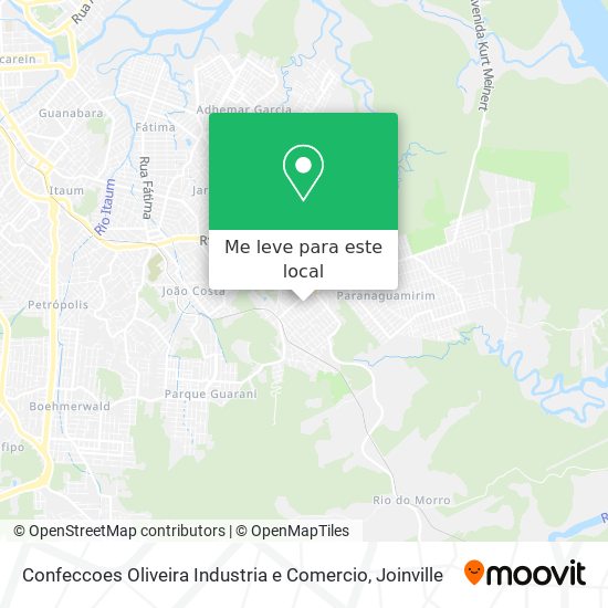 Confeccoes Oliveira Industria e Comercio mapa