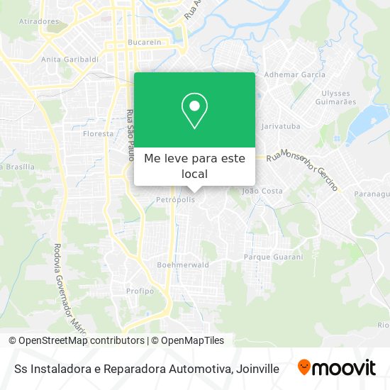 Ss Instaladora e Reparadora Automotiva mapa