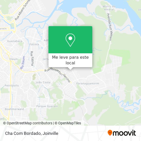 Cha Com Bordado mapa