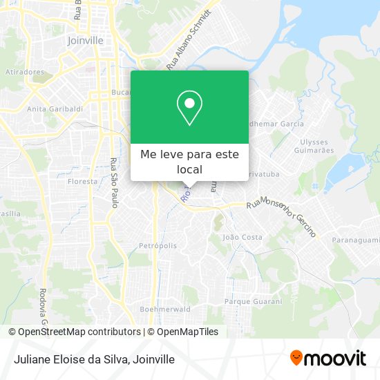 Juliane Eloise da Silva mapa